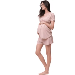 Cool Mama Umstands- Und Still-Pyjama 2 In 1 Rosa