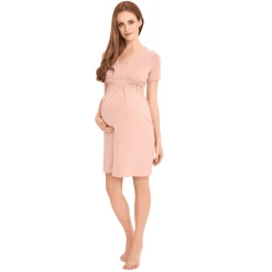 Cool Mama Umstands- Und Stillnachthemd 2 In 1 Rosa