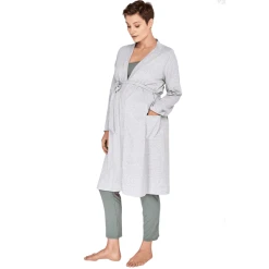 Cool Mama Umstandsnachthemd Basic GRAU