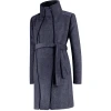 LOVE2WAIT Umstandsmantel Double Zipper Navy