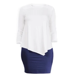 Mama Basics Stillkleid Double Layer Dress Blue