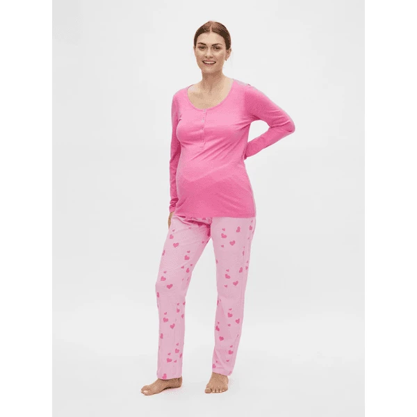 Mama;licious Umstandspyjama MLMIRA LIA Sea Pink – Bild 3