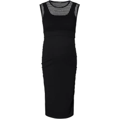 SUPERMOM Kleid Crochet Black