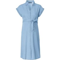 SUPERMOM Still-Kleid Tencel Light Blue