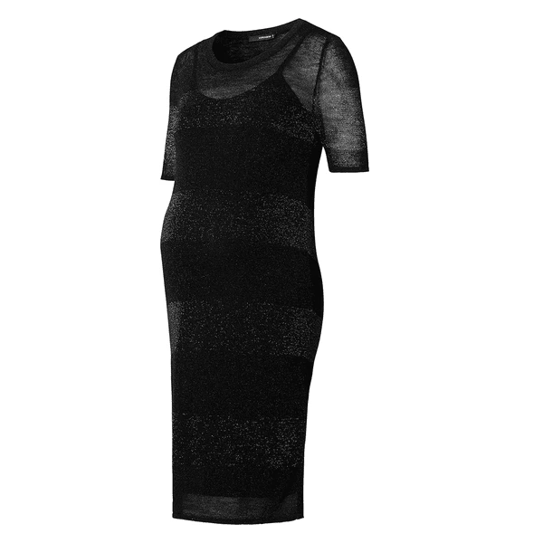 SUPERMOM Umstandskleid Black Stripe – Bild 3